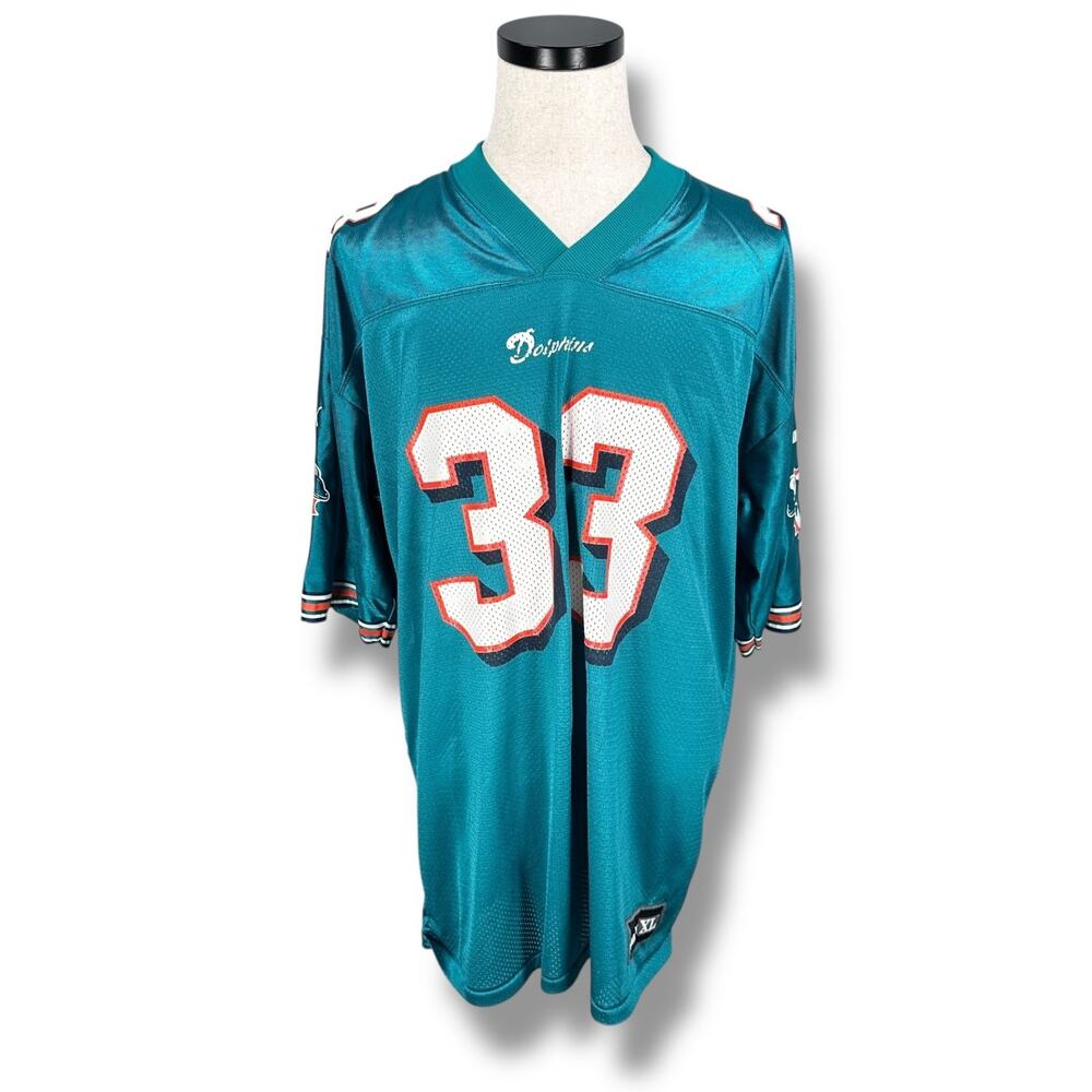 Vintage Puma Miami Dolphins Karim Abdul Jabbar Jersey Men’s XL Blue Rare Version
